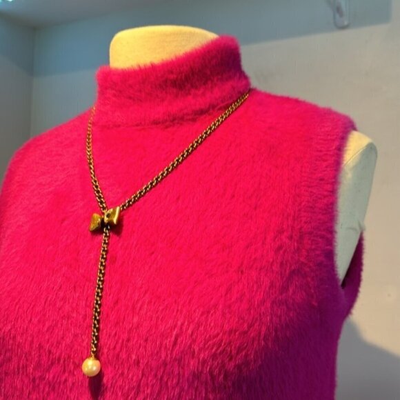 Rachel Zoe hot pink super soft pull-over sweater vest size medium NWOT - Picture 7 of 10